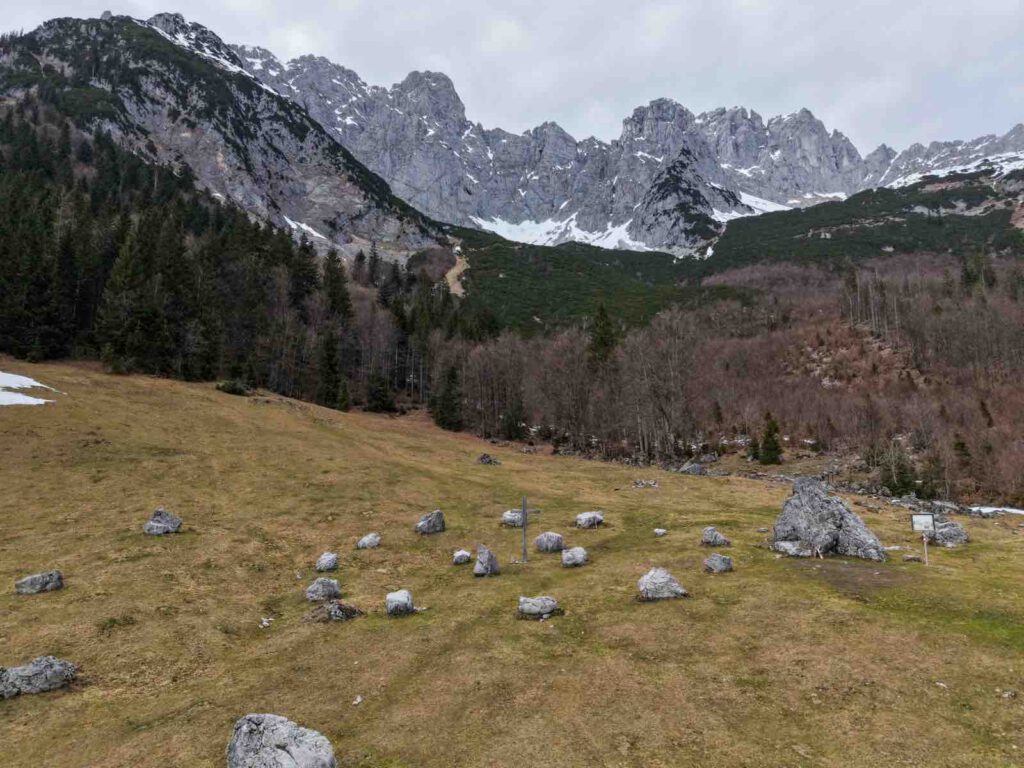 steinkreis ellmau panorama wilder kaiser alpen